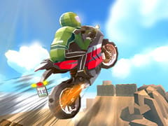 Cartoon Moto Stunt