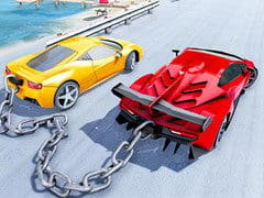 Chained Car Stunts Race Mega Ramp GT Racing