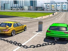 Chained Cars Impossible Tracks Game