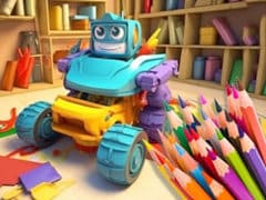 Coloring Book: Transforming Car Robot