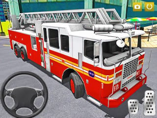 Fire Truck Rescue Driving