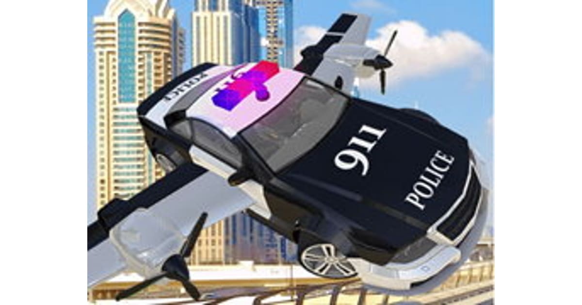 flying police car simulator y8